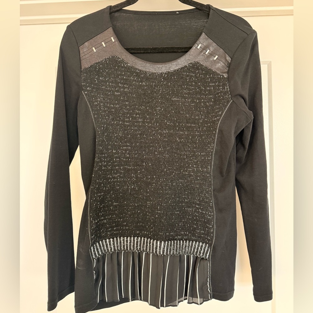 Black Long Sleeve Top